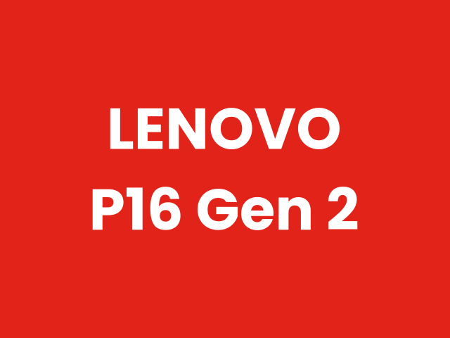 Lenovo Lenovo ThinkPad P16 Gen 2 Workstation — Laptops & Notebooks in Pakistan
