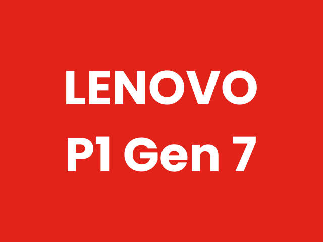 Lenovo Lenovo ThinkPad P1 Gen 7 Workstation — Laptops & Notebooks in Pakistan
